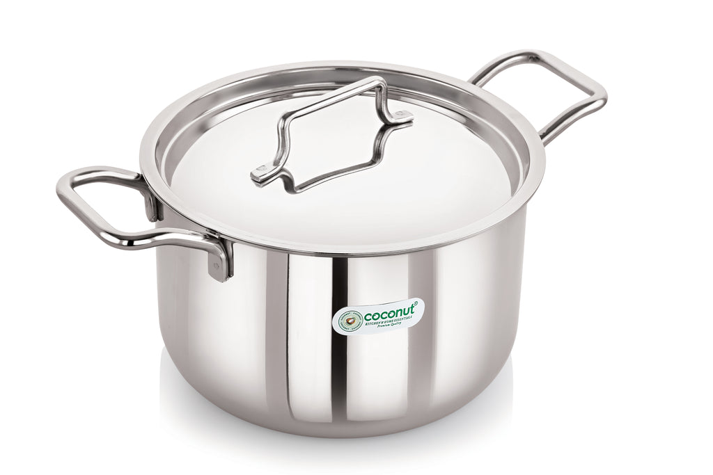 Coconut Neutron Stainless Steel 18G Stockpot For Cook n Serve - 1 unit