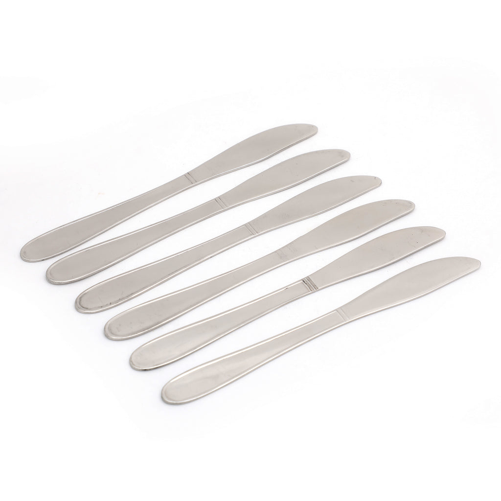 Coconut Stainless Steel Knife - Pack of 6, Butter Knife, Jam Spreader, Dinner Knife, Bread Butter Cheese Jam Slicer, Multi-Purpose Knife, Model- R3 Sigma Knife