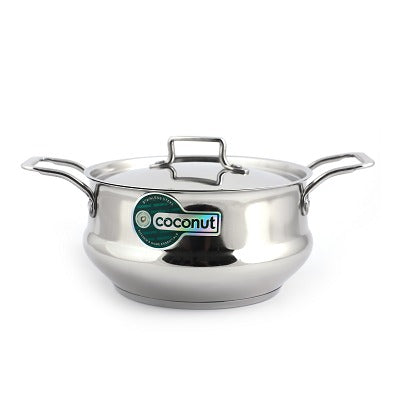 Coconut Stainless Steel Capsulated Cartier cook-n-serve Pot - (Food Grade)