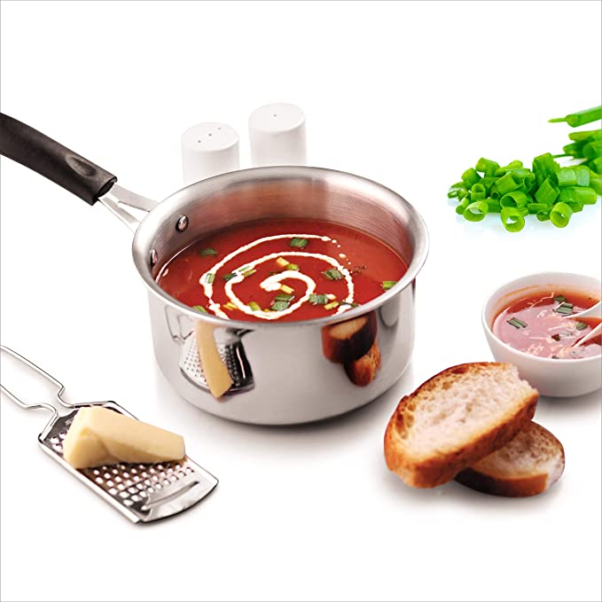 Avon Stainless Steel Low Sauce Pan Tri Ply Induction Compatible – STEC  Hotelwares