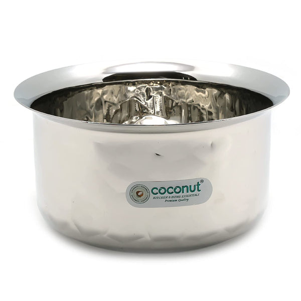 Coconut Stainless Steel Smart Tope Set/Cookware - Set of 4 Capacity -1000 ml, 1300 ml, 1800 ml, 2300 ml