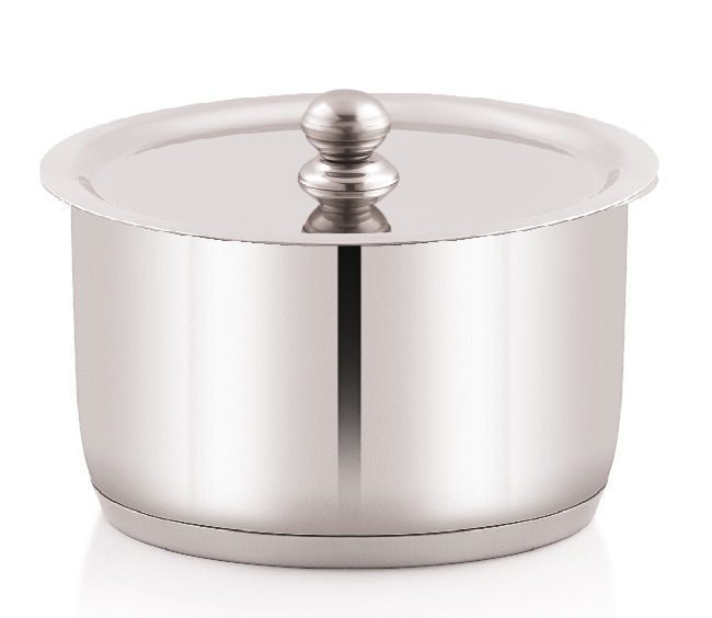 Coconut Stainless Steel Capsulated Deluxe Tope with Lid - Cook N Serveware-1 Unit - Capacity - 1000 ML