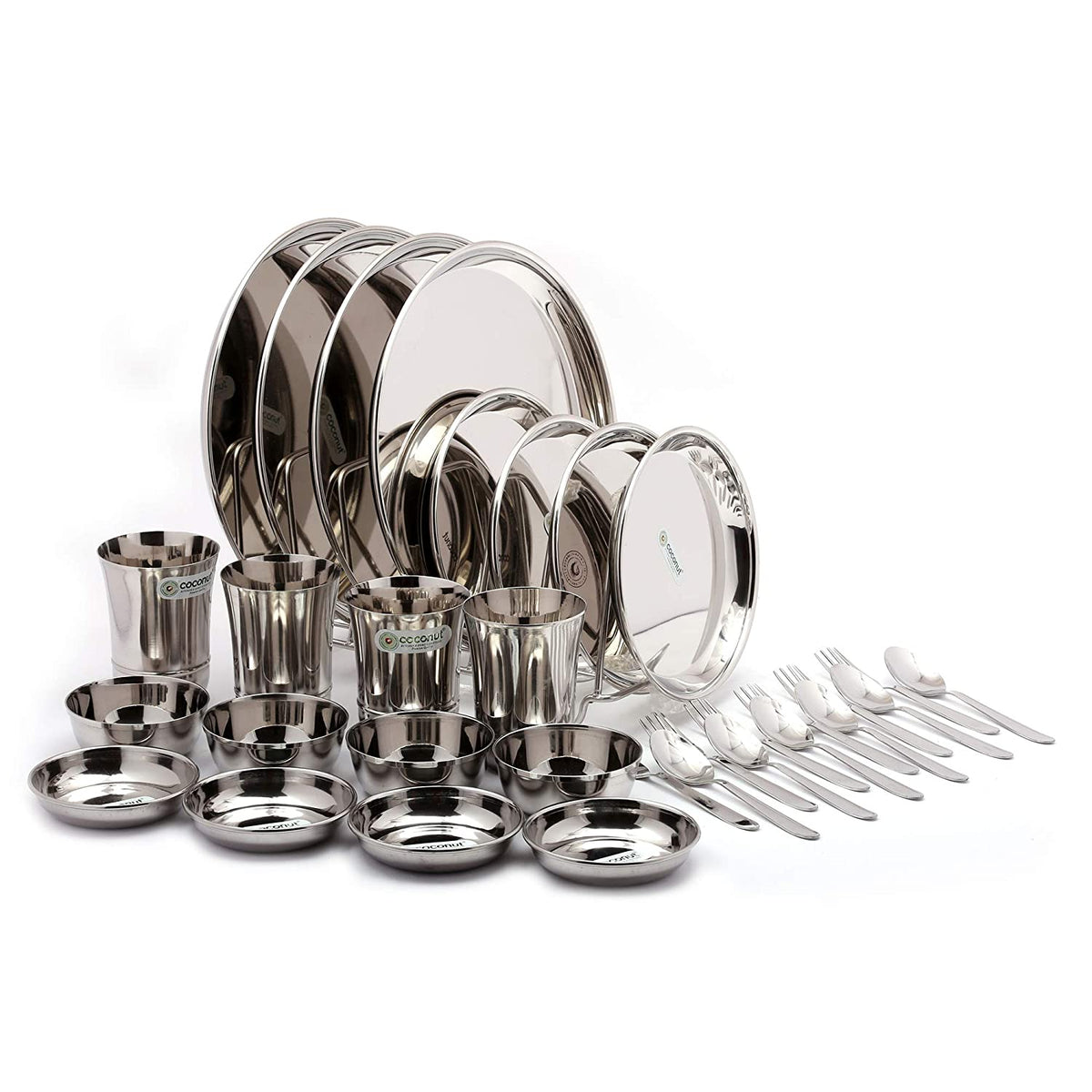 Naaptol steel cheap dinner set