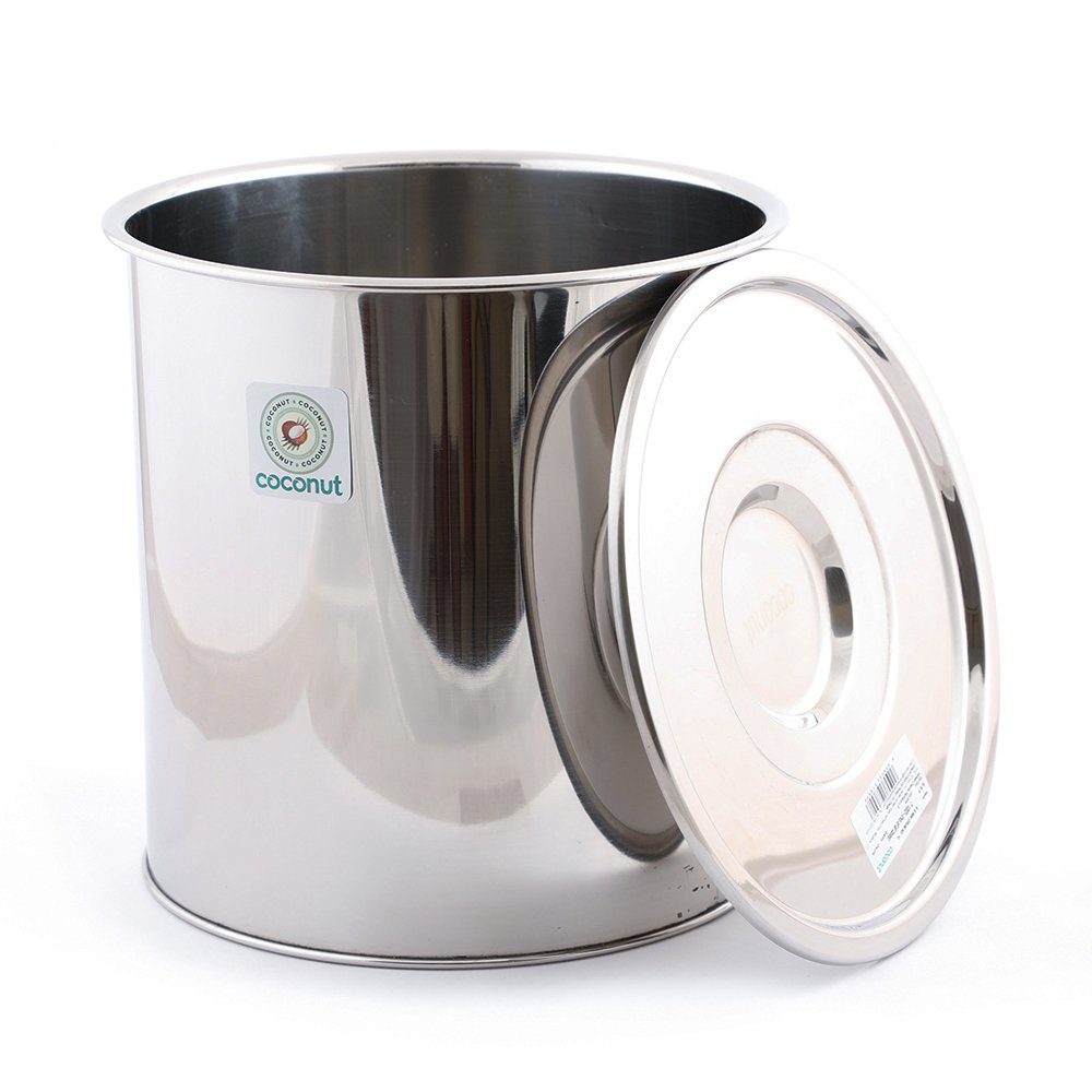 Coconut Stainless Steel Grain Storage Container with Lid Capacity 4