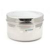 Coconut Stainless Steel Hammered Betha Dabba - Food Grade, Strong, 22Gauge, Sturdy, Long lasting, Mirror Finish, Storage Box / Deep Betha Dabba / Dibba / Boxes / Storage Containers / Multipurpose Containers / Grocery canister, Model - Hammared Betha Dabba