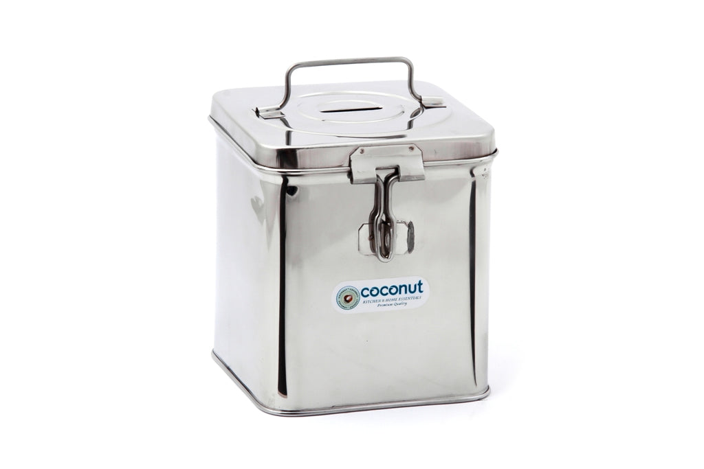 Coconut Stainless Steel Coin Box/Locker Box/Safe Storage Box
