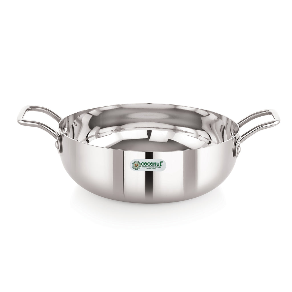 Coconut Neutron Stainless Steel 18G Kadai For Cook n Serve - 1 unit