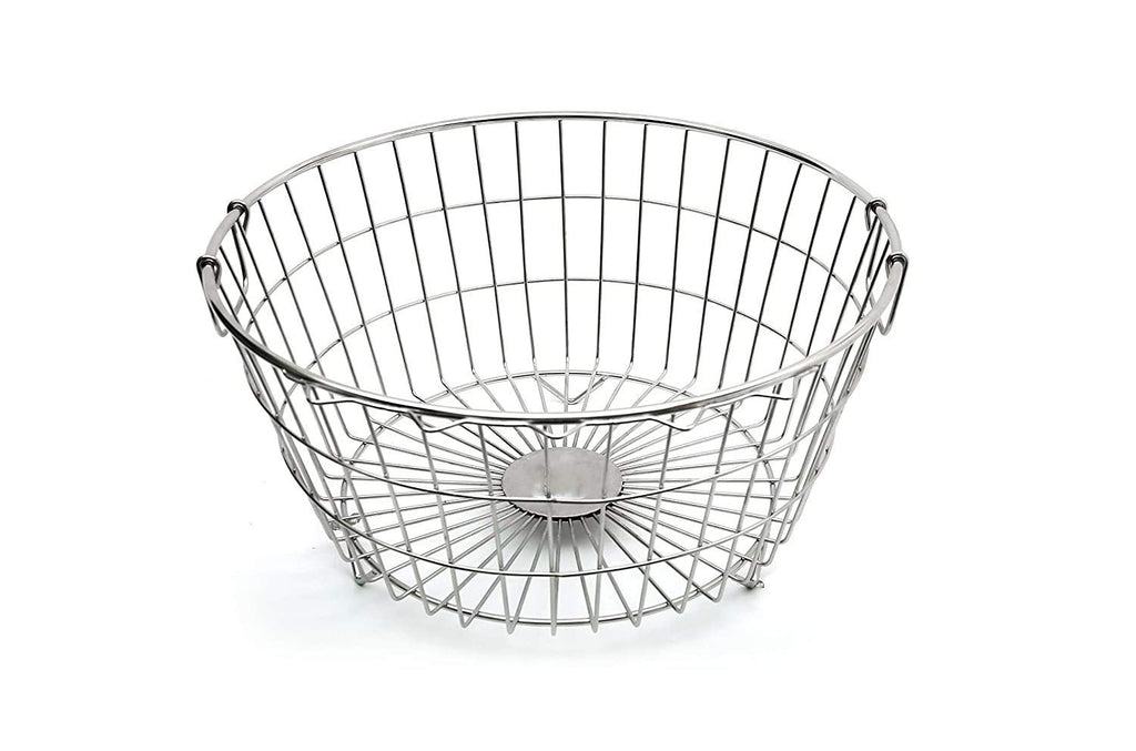 Coconut Stainless Steel Dish Drainer/Bartan Basket/Kitchen Basket/Dish Basket/Dish Drainer Basket for Kitchen/Utensils Stand for Kitchen - 1 Unit