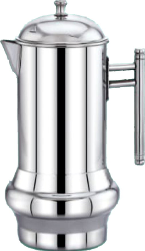 Coconut Stainless Steel Elantra Jug 1.75 Liter | Water Pitcher with Lid & Handle | Stainless Steel Water Jug for Water, Juice, Lemonade & Beverages | Food Grade, BPA Free, Rust Proof | Home, Hotel & Party Use | Model J12 Elantra.
