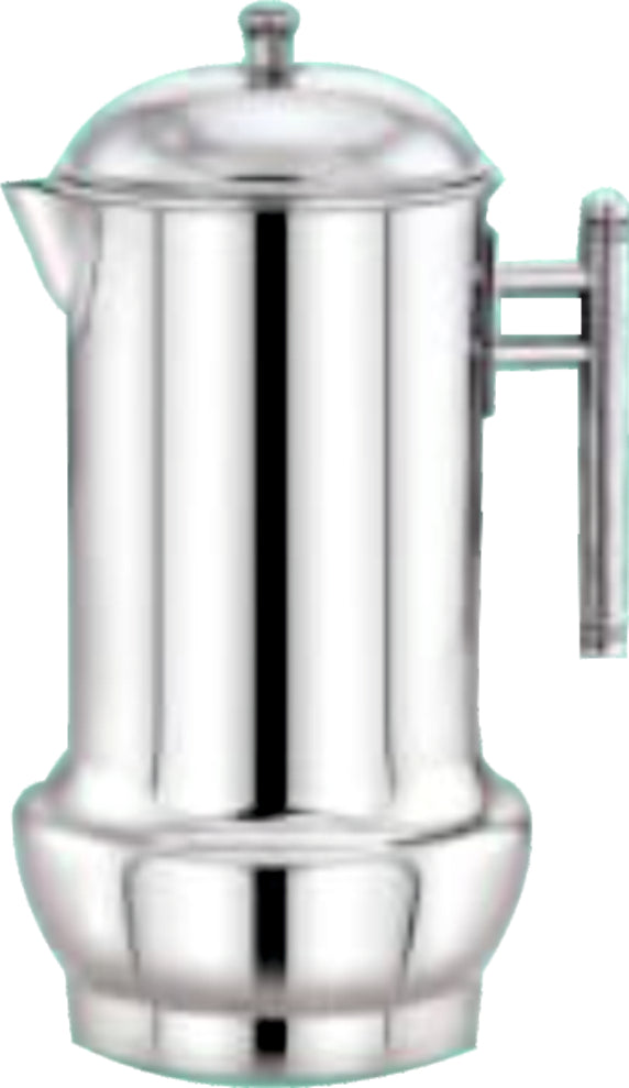 Coconut Stainless Steel Mobilio Jug 1.8 Liter | Water Pitcher with Lid & Handle | Stainless Steel Water Jug for Water, Juice, Lemonade & Beverages | Food Grade, BPA Free, Rust Proof | Home, Hotel & Party Use | Model J15 Mobilio.