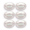 Coconut Stainless Steel Lid/ Cover/Ciba - Set of 6 Pieces - Diameter - 10.5 Cm Each