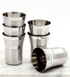 Coconut A17 Stainless Steel Water Glass 250ml Each | Premium Matte Finish Drinking Tumbler | Food Grade Stainless Steel | Rust Proof, BPA Free, Dishwasher Safe | Water, Juice, Milk & Beverage Glasses.