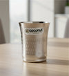 Coconut A19 Stainless Steel Shower Design Drinking Glass 300ml Each | Premium Matte Finish Designer Tumbler | Food Grade Stainless Steel | Rust Proof, BPA Free, Dishwasher Safe | Water, Juice, Milk & Beverage Glasses.