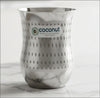 Coconut A8 Shower Stainless Steel Water Glass 300ml | Steel Drinking Glass Set | Water Tumbler | Juice Glass | Milk Glass | Food Grade BPA Free | Rust Resistant | Mirror Finish | Beverage Serving Tumbler | Available in Set of 3 & set of 6.