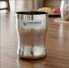 Coconut A9 Stainless Steel Shower Design Drinking Glass 250ml Each | Premium Designer Tumbler with Dot Pattern Finish | Food Grade Stainless Steel | Rust Proof, BPA Free, Dishwasher Safe | Water, Juice & Beverage Glasses.