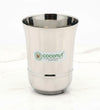 Coconut B2 Stainless Steel Water Glass, 300 ml, Mirror Finish Drinking Tumbler, Food Grade Steel Glass for Water, Juice, Milk, Lassi & Buttermilk, Rust Resistant, Durable Daily Use Glass.