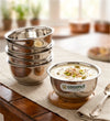 Coconut C21 Lotus Stainless Steel Bowl Set of 6 | Premium Serving Katori/Vati Set | Mirror Finish | Rust Proof | Dishwasher Safe | Available in 100ml, 150ml & 200ml.