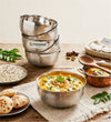 Coconut C25 Square Shower Apple Vati Set of 6 Stainless Steel Bowls | Available in 100ml, 140ml, 200ml & 250ml Sizes | Mirror Finish Katori Set for Snacks, Desserts, Curry & Daily Use | Rust Proof Steel Bowls.