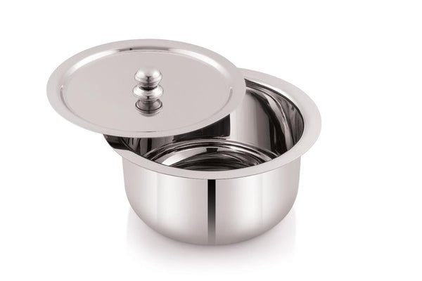 Coconut Stainless Steel Classic Tope with Lid - Cook N Serveware-1 Unit