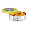 Coconut S112 JK Stainless Steel Chapati Box with Designer Lid | Food Grade Roti Container | Insulated Bread Storage for Chapati, Roti & Paratha | Durable, Rust-Proof & Easy to Clean.