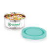 Coconut S113 Stainless Steel Round Chutney Container with Lid | Leakproof Mini Storage Box for Sauces, Pickles & Dips | Food Grade, Rust-Proof & Compact Tiffin Container.