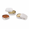 Coconut S125 Delli Stainless Steel Sleek Lunch Box Set (3 Pieces – 100ml, 150ml & 250ml) | Square Compact Tiffin Boxes with Lid | Food Grade, Leakproof & Durable Storage Containers.