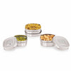Coconut S126 Tony Stainless Steel Lunch Box Set (3 Pieces – 150ml, 250ml & 350ml) | Square Compact Tiffin Boxes with Lid | Food Grade, Leak-Resistant & Durable Storage Containers.