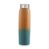 Coconut Premium Stainless Steel Water Bottle - 1000ml | Dual-Tone Gradient Finish | Rust-Proof, BPA-Free Fridge, Gym & Office Bottle | Leak-Resistant Steel Cap - WB28 Citrus
