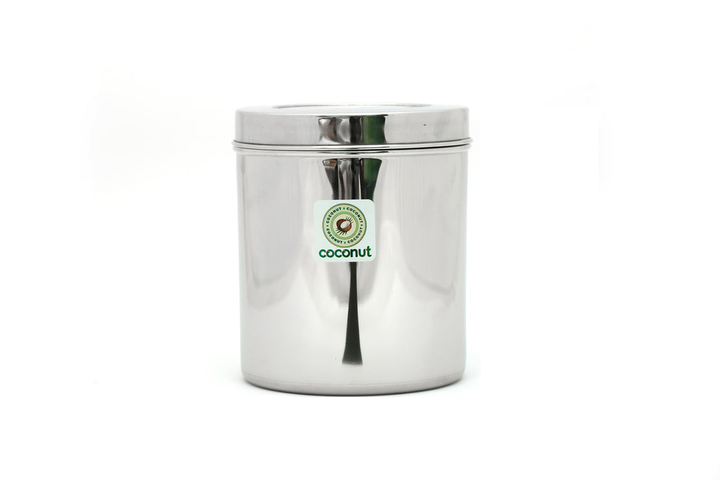 Coconut Stainless Steel Container/Storage/Deep Dabba