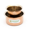 Coconut Stainless Steel Dabra Set - Pack of 2 Sets, Strong, Heavy Gauge, Traditional Kumbakonam Coffee Dabara Set / Tea Dabara Set / Serving Drinkware / Filter Coffee Set / Tableware / Coffee Set, Model - Fantasy Coffee Dabra