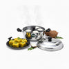 Coconut Stainless Steel - Adigas Non Stick Idli Steamer | Makes 15 Idli, Dhokala, Steam Vegetable, Momos | Works on Induction and Gas Stove| Model - Adigas 15 idly with steamer plate