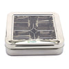 Coconut Stainless Steel Dry Fuit Tray/Box With Four Cups With Acrylic Lid - 1 Unit