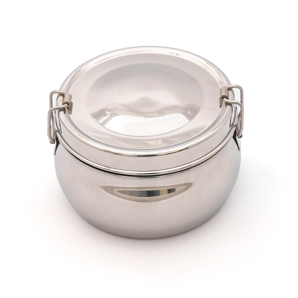 Coconut Stainless Steel Round Lunch Box 1Unit Coconut Store