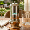 Coconut Stainless Steel Mobilio Jug 1.8 Liter | Water Pitcher with Lid & Handle | Stainless Steel Water Jug for Water, Juice, Lemonade & Beverages | Food Grade, BPA Free, Rust Proof | Home, Hotel & Party Use | Model J15 Mobilio.