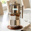 Coconut Stainless Steel Aura Jug 1.75 Liter | Fridge Water Jug with Lid & Handle | Stainless Steel Water Pitcher for Water, Juice, Lemonade & Beverages | Food Grade, BPA Free, Rust Proof | Home, Hotel & Party Use | Model J19 Aura.