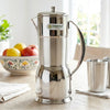 Coconut Stainless Steel Lily Jug 1.25 Liter | Fridge Water Jug with Lid & Handle | Stainless Steel Water Pitcher for Water, Juice, Lemonade & Beverages | Food Grade, BPA Free, Rust Proof | Home, Hotel & Party Use | Model J20 Lily.
