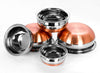 Coconut Stainless Steel Copper Bottom Handi Set – 5-Piece Cookware Set with Durable Design, Ideal for Cooking & Serving - Rio Handi