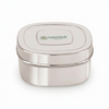 Coconut S126 Tony Stainless Steel Lunch Box | Compact Square Tiffin Box with Lid | Food Grade, Leak-Resistant & Durable Storage Container for Office & School.