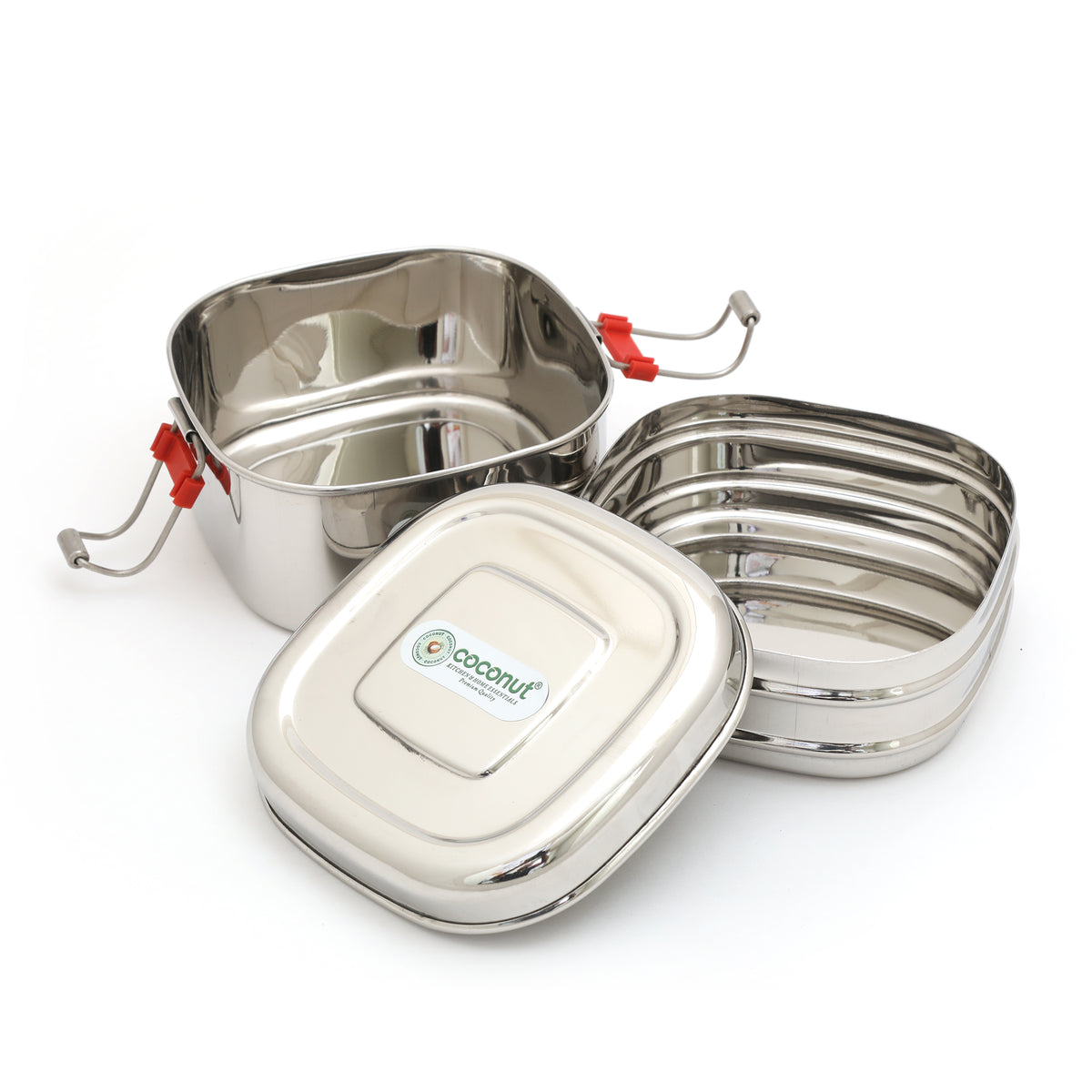 Coconut Stainless Steel Expo Double Lunch Box - Tiffin Box / Dibba / C ...