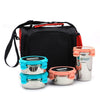 coconut Stainless Steel Lunch Box with Bag | Airtight & Leakproof | Retain Freshness & Crispness | Perfect for Office Executives, College Students & Travelers - Coconut S74 LP Executive