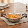 Coconut Stainless Steel Nano Kadai with Handle | Mini Multipurpose Tadka Pan | Heavy Gauge Mirror Finish | Rust Proof | Food Grade | Easy to Clean | For Tadka, Melting Butter, Heating Small Portions.