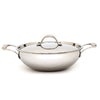 Coconut Stainless Steel Triply Kadai with lid | Heat resistant handles- Gas and Induction stove compactible | Even heat distribution