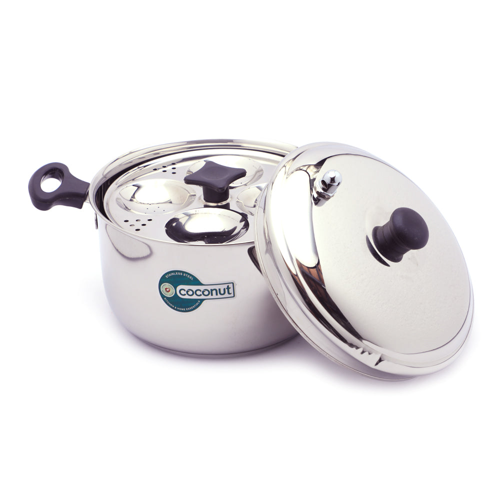 Coconut Stainless Steel Triply Idli Cooker - Heavy Gauge, Thick bottom ...