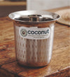Coconut Stainless Steel Mini Coffee Glasses Set of 6 | Available in 100ml, 130ml & 150ml Capacity | Heavy Gauge Steel Tumbler | Food Grade, BPA Free, Rust Proof | Tea, Coffee, Water, Juice & Milk Serving Glasses | Model D8 Junior.