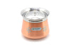 Coconut Stainless Steel - Cookware/ Benin Copper Silver Flower Handi With Lid-1 Unit