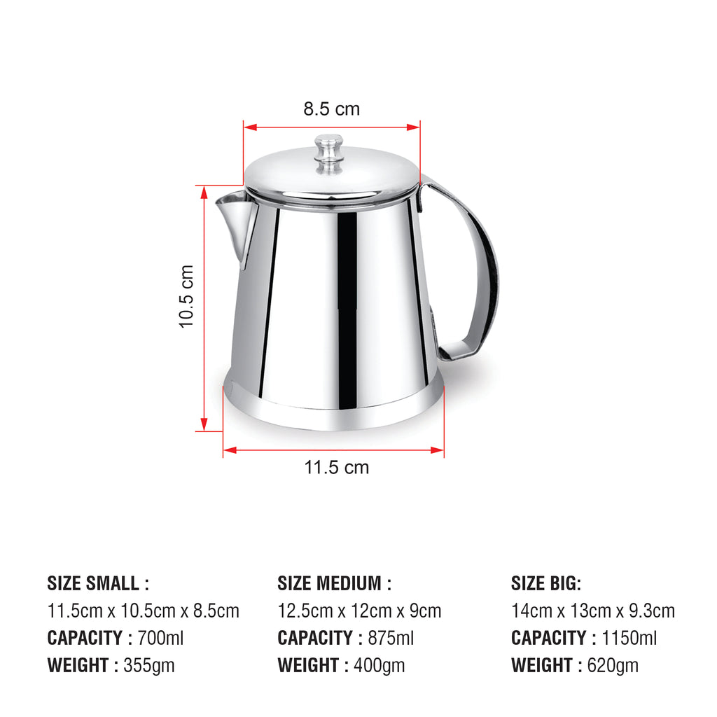 Tea Warmer with Candle, Stainless Steel 12cm