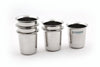 Coconut Stainless Steel Glasses Set Of 6 - Capacity Available in 80ml, 100ml & 150ml Each, Heavy Gauge, Durable, Food Grade, BPA Free, Model-D14 Kolga, Glass For Serving Water / Juice / Beverages/ Lemonade / Tea / Coffee / Milk