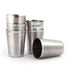 Coconut Stainless Steel Glasses - Capacity 250ml, Shower Finish,  Heavy Gauge, Durable, Food Grade, BPA Free, Model-A22, Drinking Glass For Serving Water / Juice / Beverages
