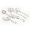 Coconut Serving Spoons (2 Rice Spoon, 1 Oval Spoon, 1 Jhara & 1 Laddle) - Set of 5