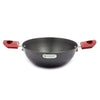 Coconut Hard Anodised Flat Base Kadai -Capacity 2 Litres - 3.25 MM Thickness- Dimension -22Cm